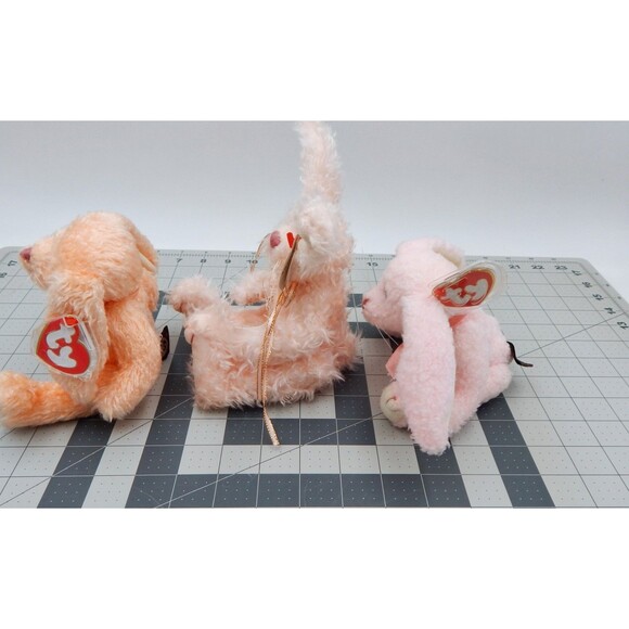 Ty Attic Treasures Collectible Bunnies Strawbunny Camelia Blush Jointed Plush - Picture 2 of 12